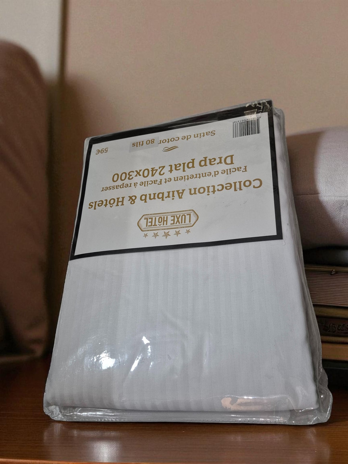 DRAPS COTON PERCALE 80 FILS BLANC