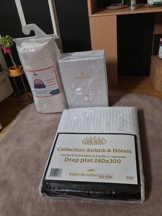 Coffret  SWISS ARABIAN HERITAGE  & Draps blanc