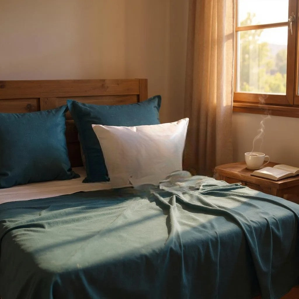 DRAPS COTON PERCALE 80 FILS  BLEU NUIT